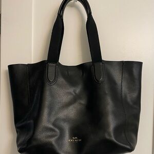 Coach Black Pebbled Leather Tote
